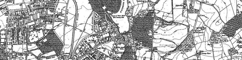 Old map of Roundhay in 1847