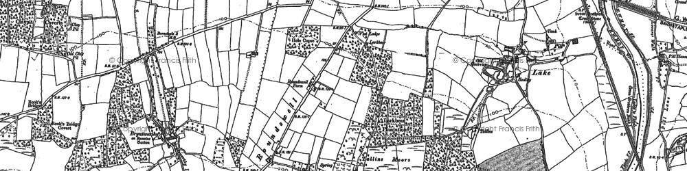 Old map of Roundswell in 1886