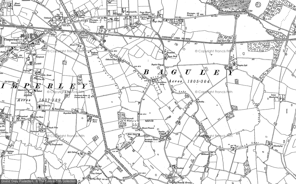 Old Map of Roundthorn, 1897 in 1897