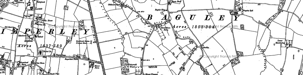 Old map of Roundthorn in 1897