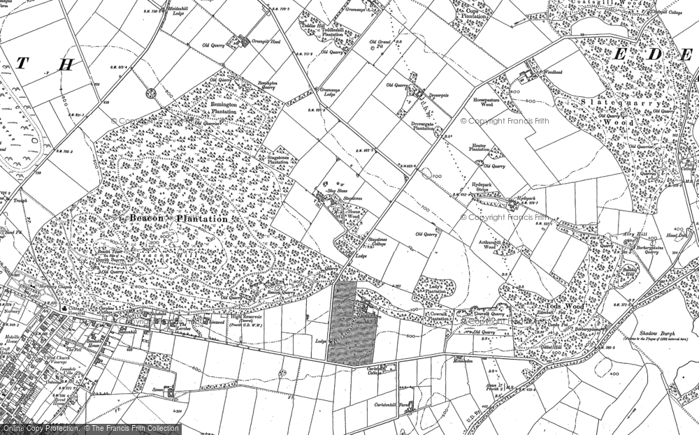 Old Map of Roundthorn, 1898 - 1923 in 1898