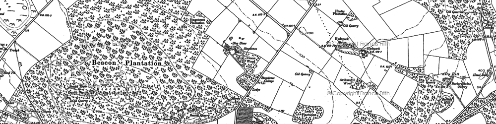 Old map of Roundthorn in 1898