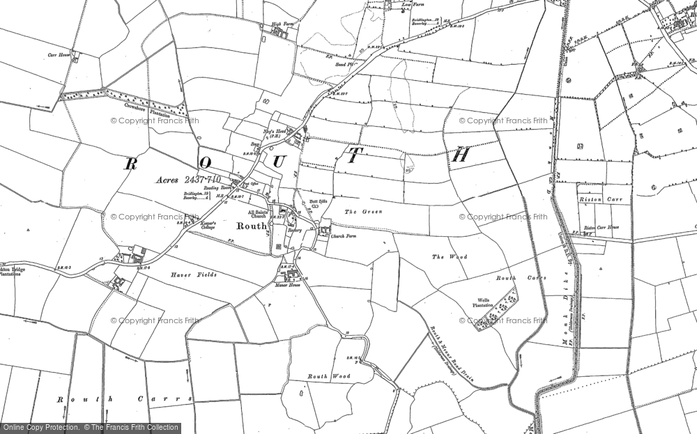 Old Map of Historic Map covering Leven Canal in 1850