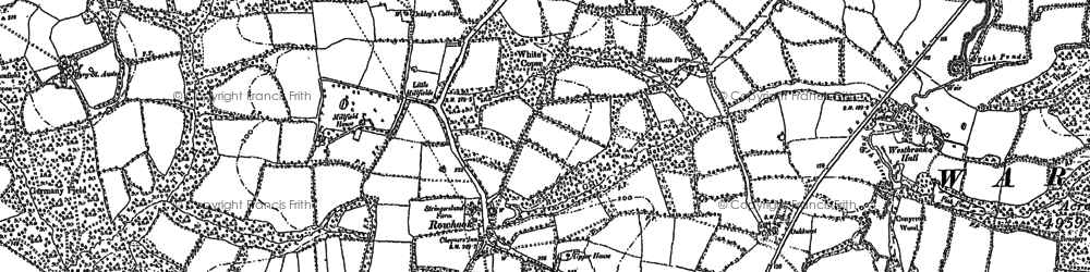 Old map of Rowhook in 1896