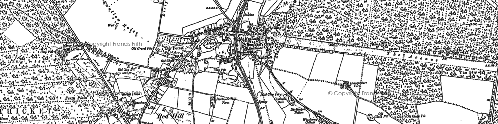 Old map of Red Hill in 1910