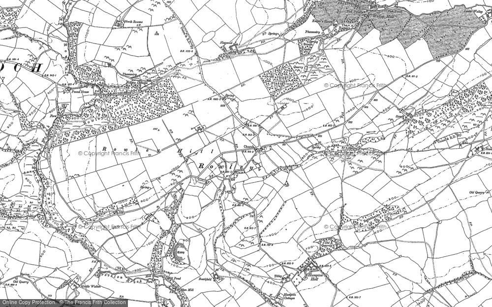 Old Map of Rowley, 1901 in 1901