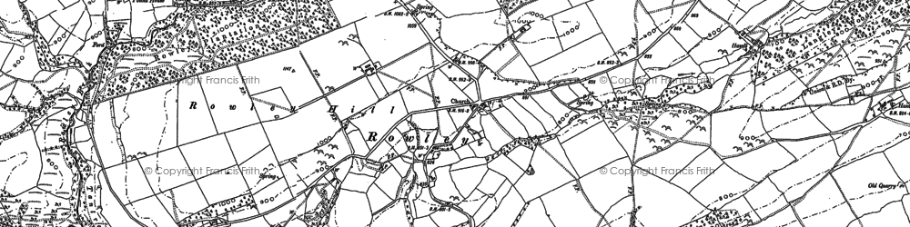 Old map of Broomhill in 1901