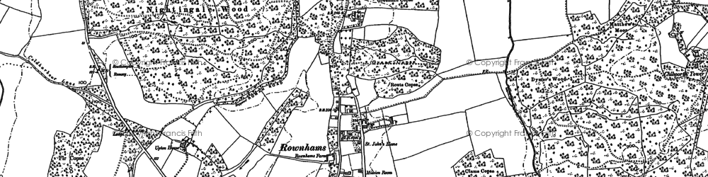 Old map of Aldermoor in 1895