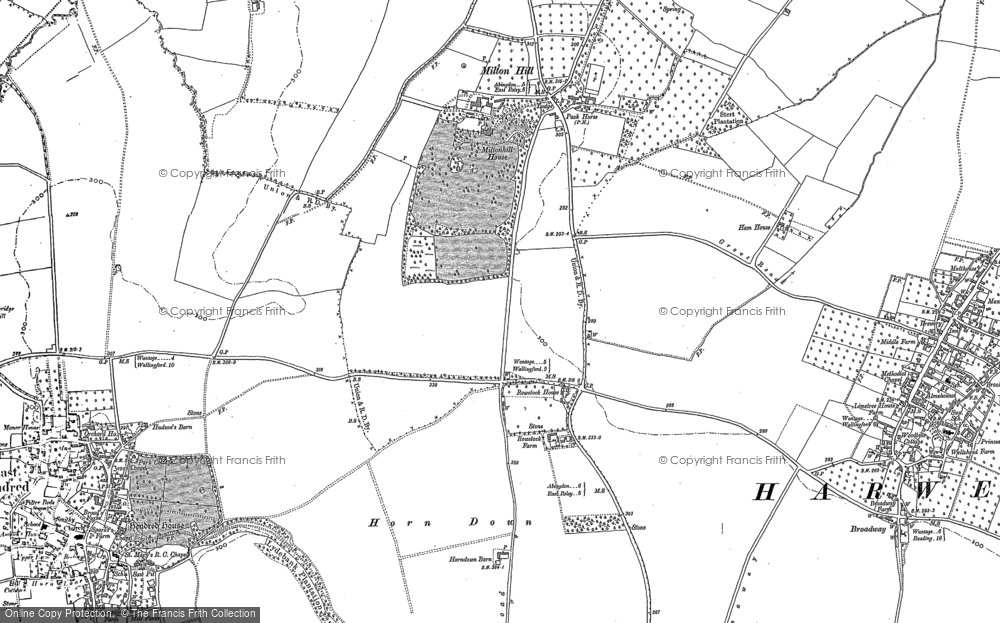 Old Map of Rowstock, 1898 in 1898