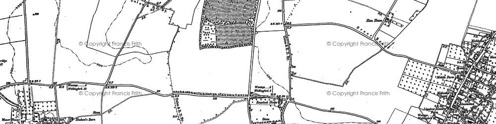 Old map of Rowstock in 1898