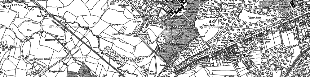 Old map of Royal Military Academy in 1909