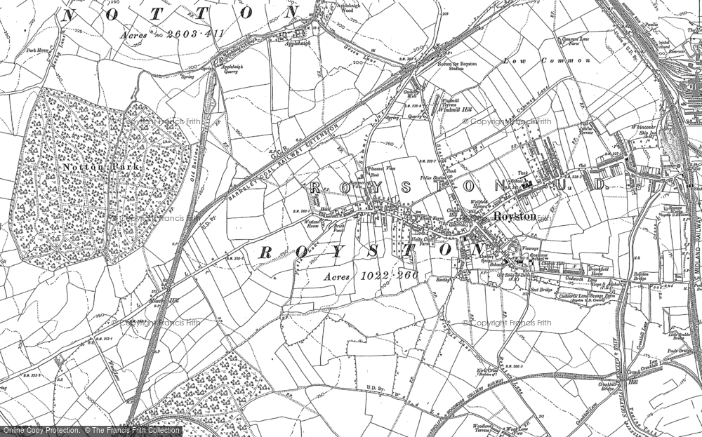 Old Map of Royston, 1891 in 1891