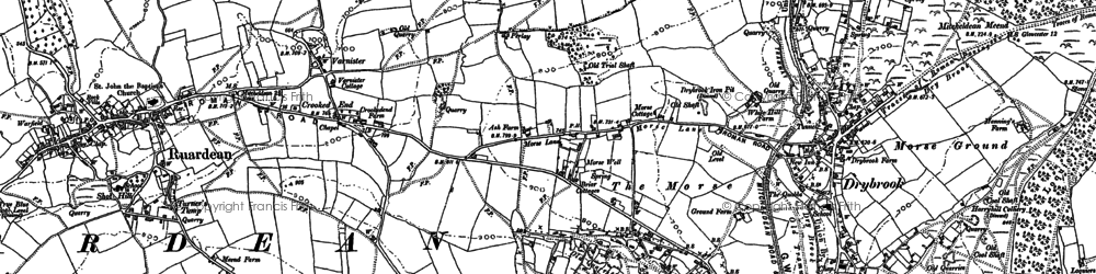 Old map of Ruardean Hill in 1901