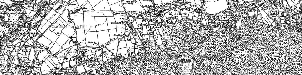 Old map of Ruardean Woodside in 1901
