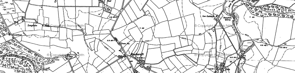 Old map of Barugh Cottages in 1883