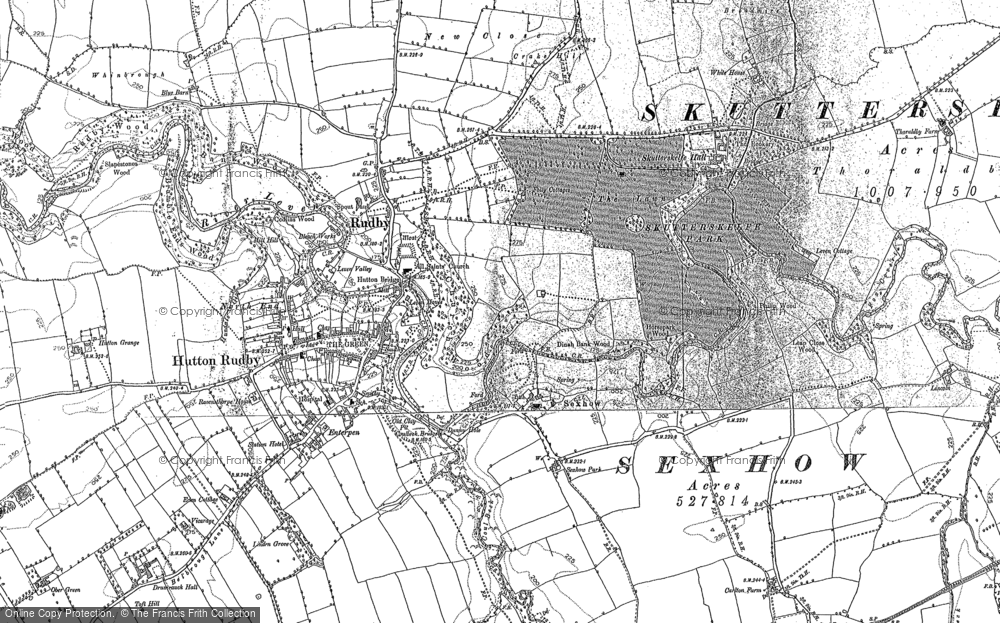Old Map of Rudby, 1892 - 1893 in 1892