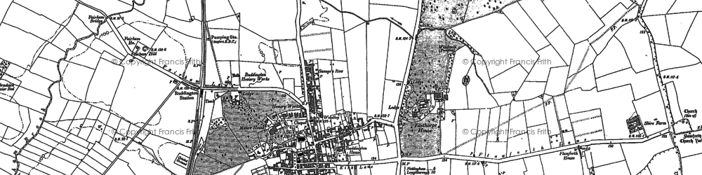 Old map of Manor Park in 1883