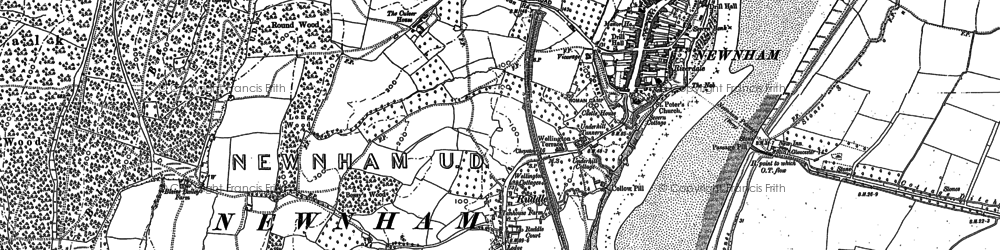 Old map of Ruddle in 1879