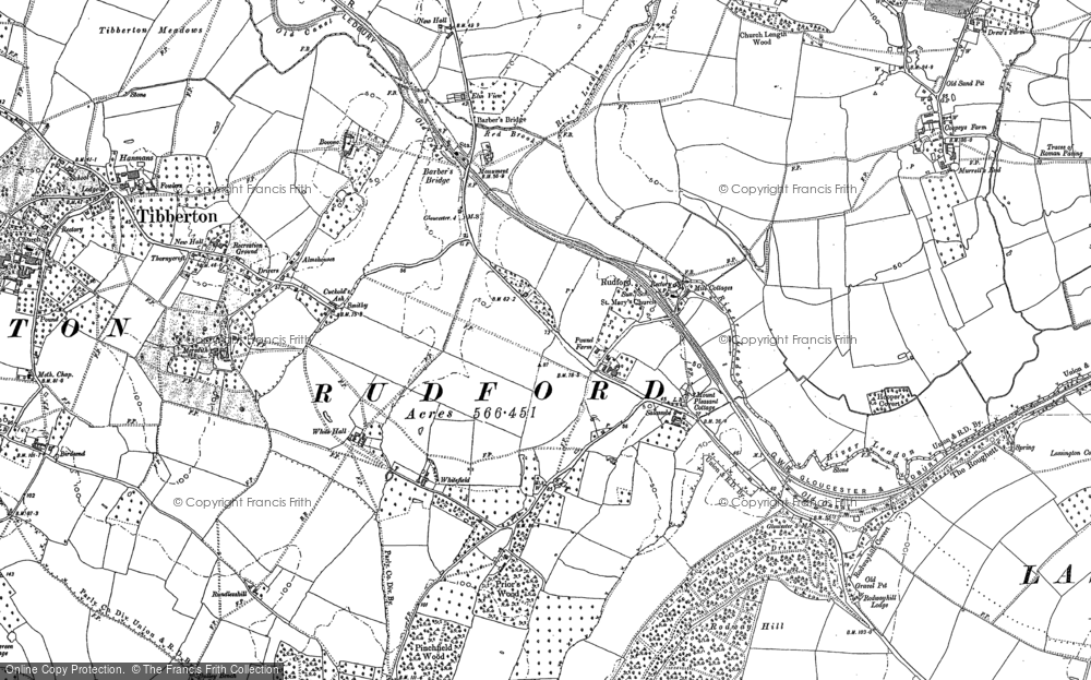 Old Map of Rudford, 1882 - 1883 in 1882