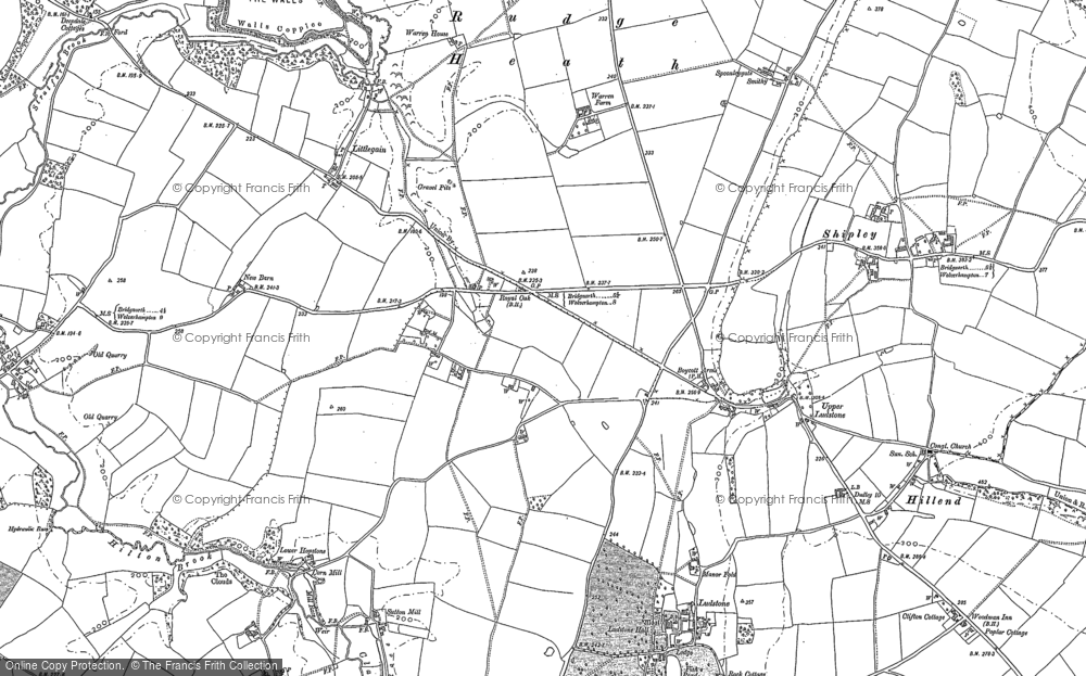 Old Map of Rudge Heath, 1882 - 1901 in 1882