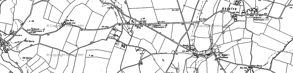 Old map of Littlegain in 1882
