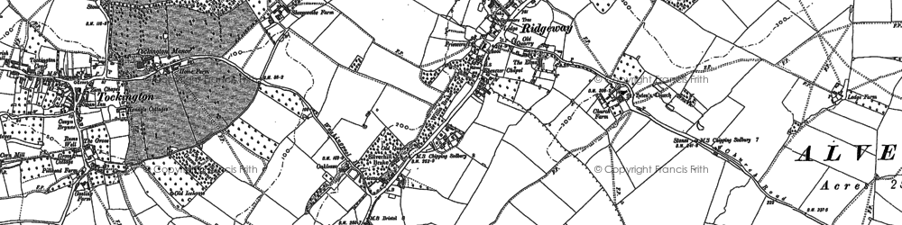 Old map of Rudgeway in 1879