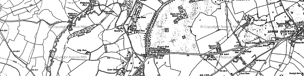 Old map of Rudloe in 1919