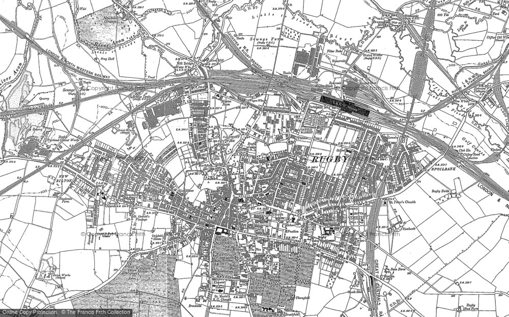 Old Map of Rugby, 1903 in 1903