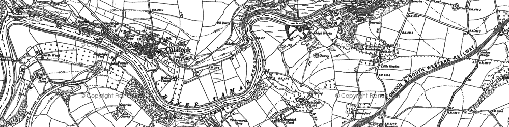 Old map of Leigh in 1905