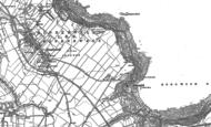 Old Map of Runswick Bay, 1913