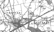 Old Map of Ruscombe, 1910