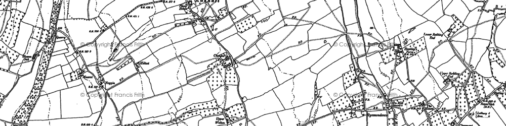 Old map of Rushall in 1903
