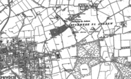 Old Map of Rushmere St Andrew, 1880 - 1882