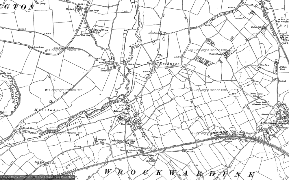 Old Map of Rushmoor, 1881 in 1881