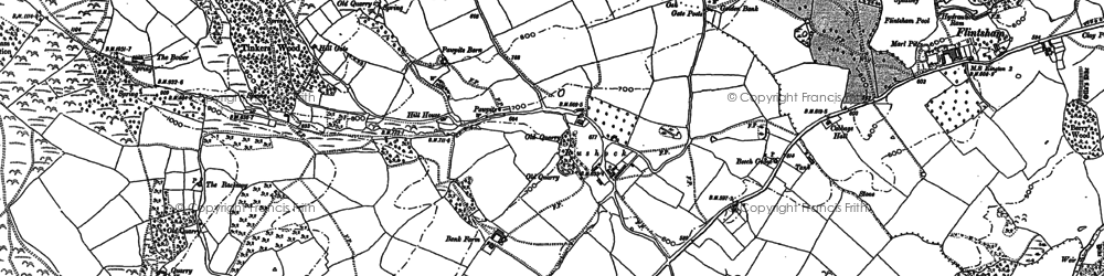 Old map of Rushock in 1902