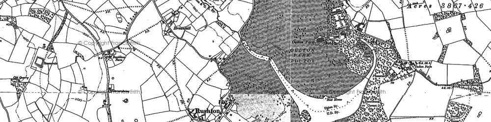 Old map of Eaton in 1897