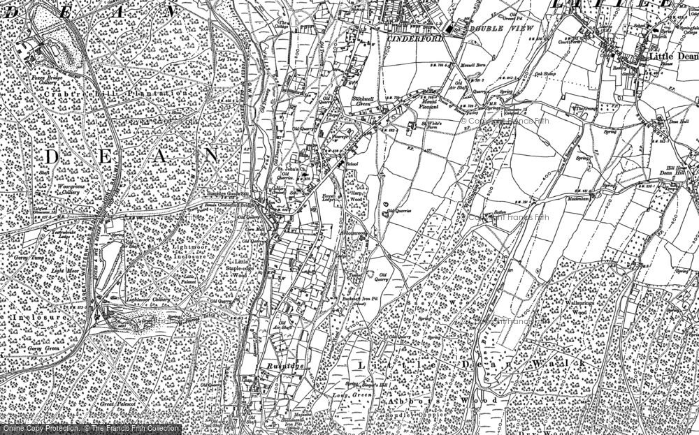 Old Map of Ruspidge, 1879 - 1901 in 1879