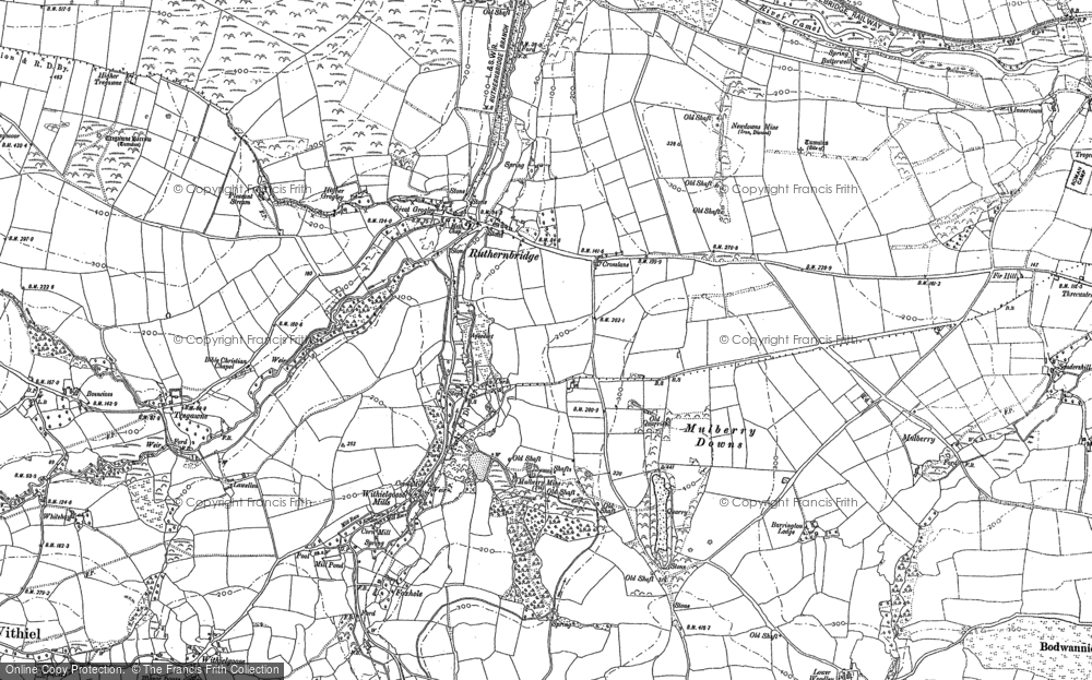 Old Map of Historic Map covering Brocton in 1880