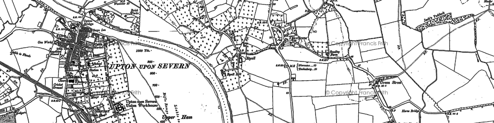 Old map of Grove, The in 1883
