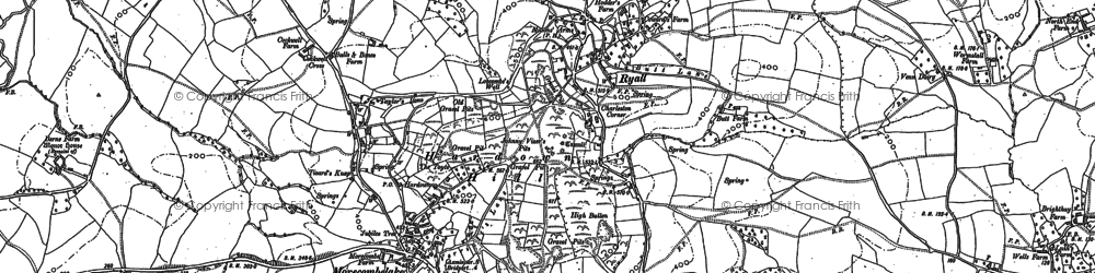 Old map of Ryall in 1901