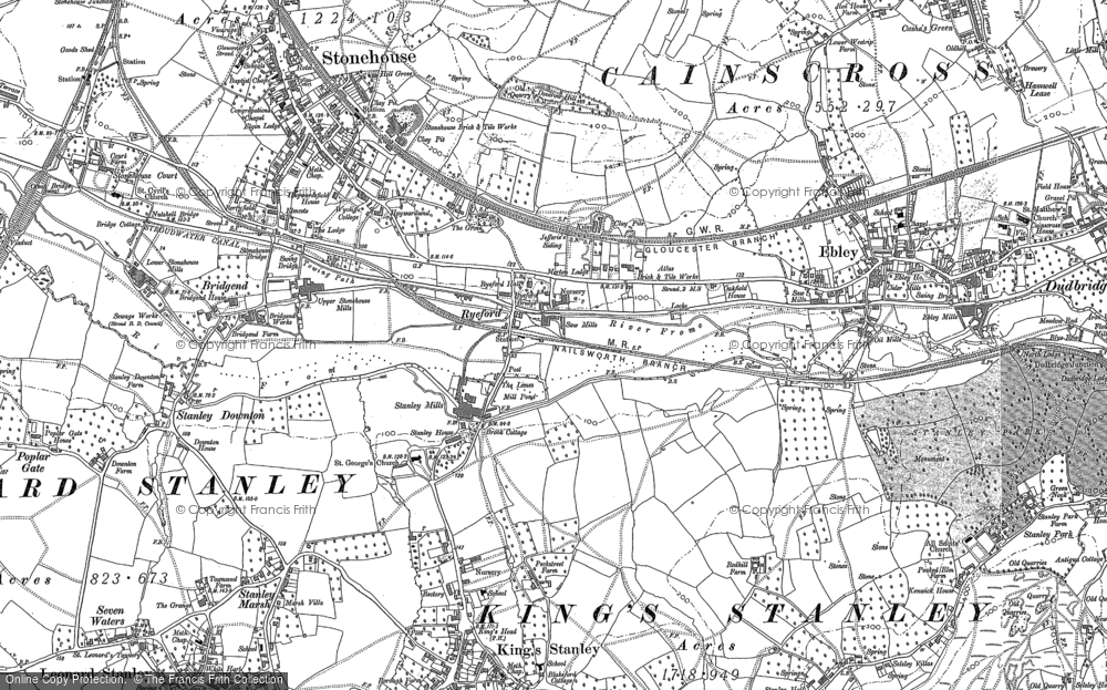 Old Map of Ryeford, 1882 in 1882