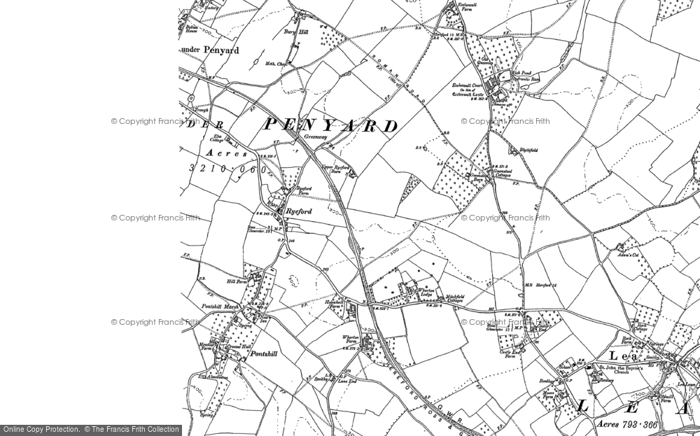 Old Map of Ryeford, 1903 in 1903