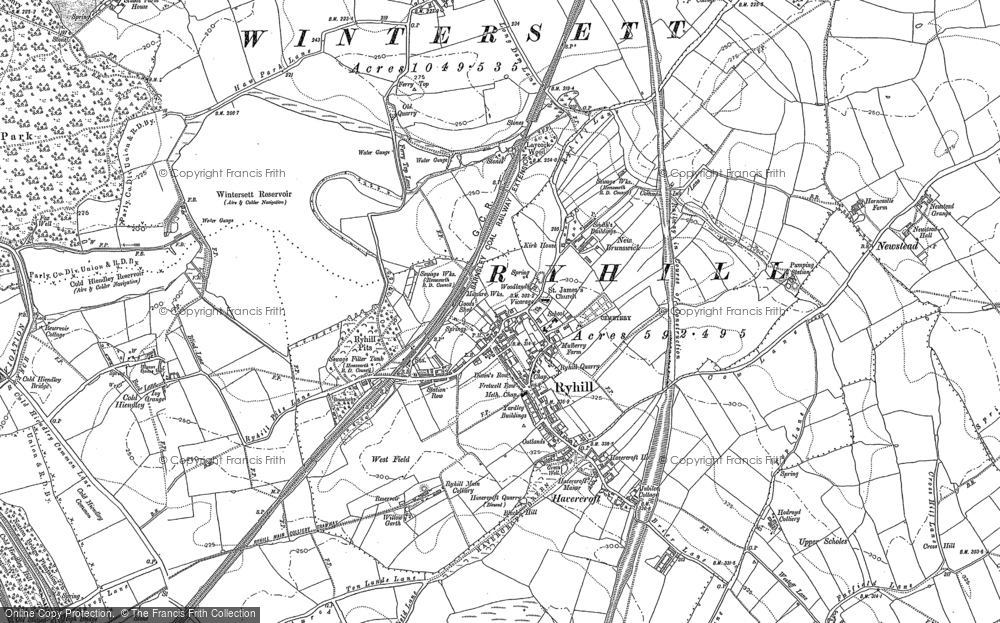 Old Map of Ryhill, 1891 in 1891