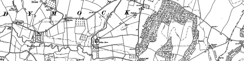 Old map of Ryton in 1882