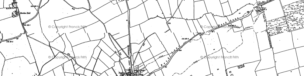 Old map of Bumper Hall in 1896