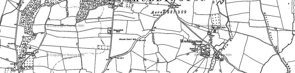 Old map of Sale Green in 1884