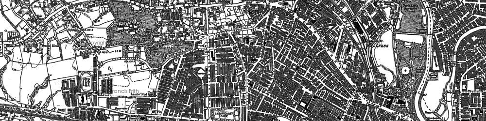 Old map of Charlestown in 1889