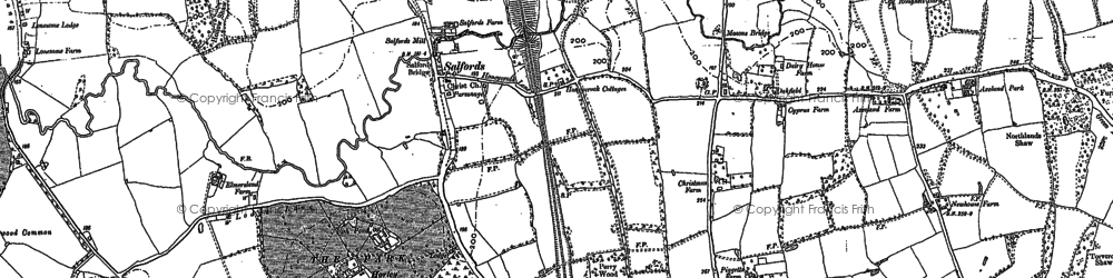 Old map of Axeland Park in 1895