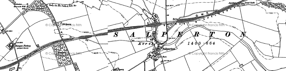 Old map of Salperton in 1883