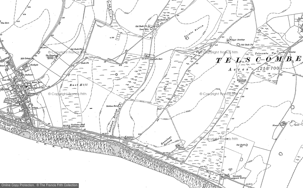 Old Map of Saltdean, 1898 - 1909 in 1898